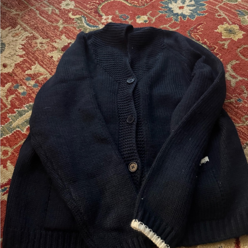 Women's navy Cardigan Sweater